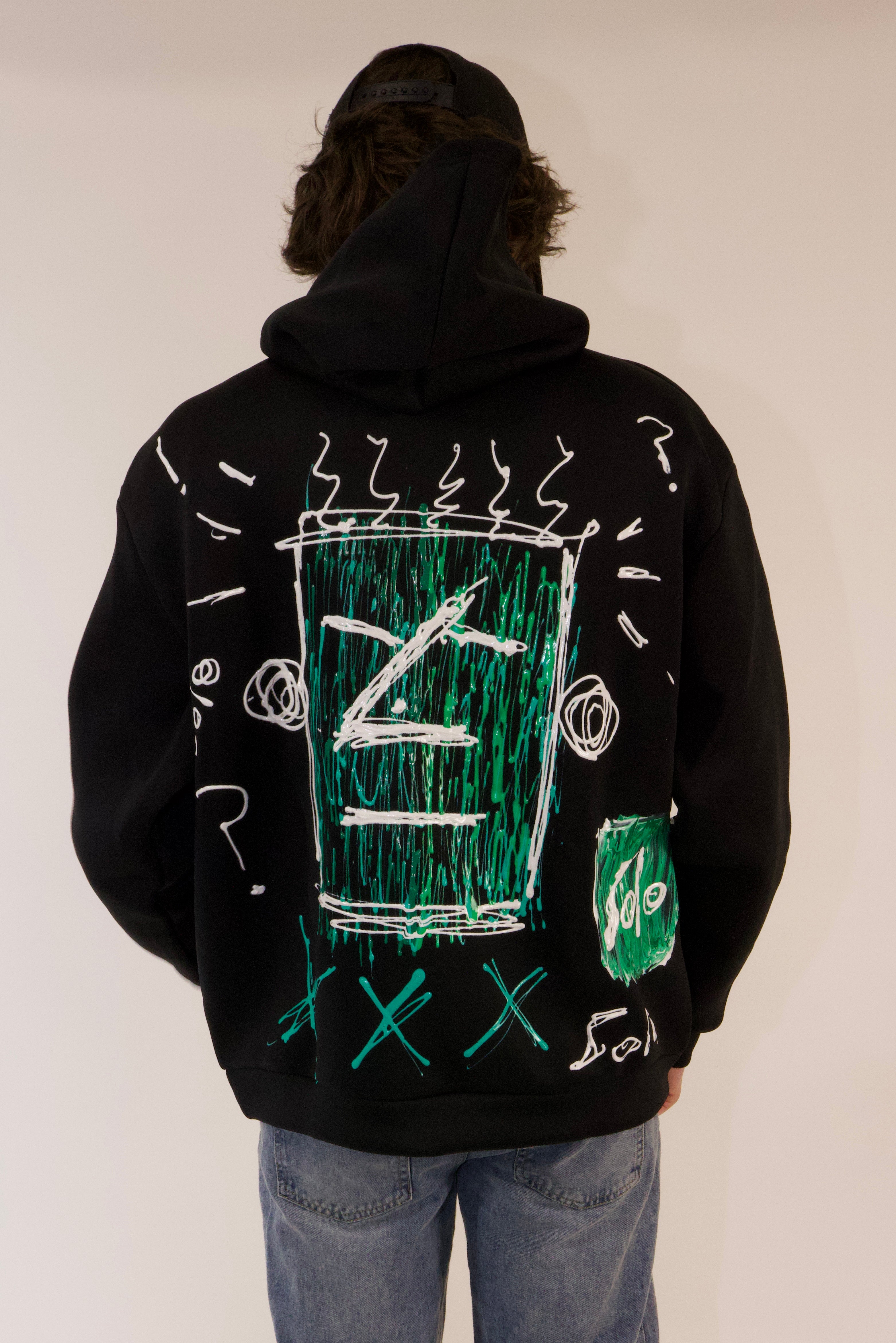 solo "NOSY" nylon hoodie (1 of 1)