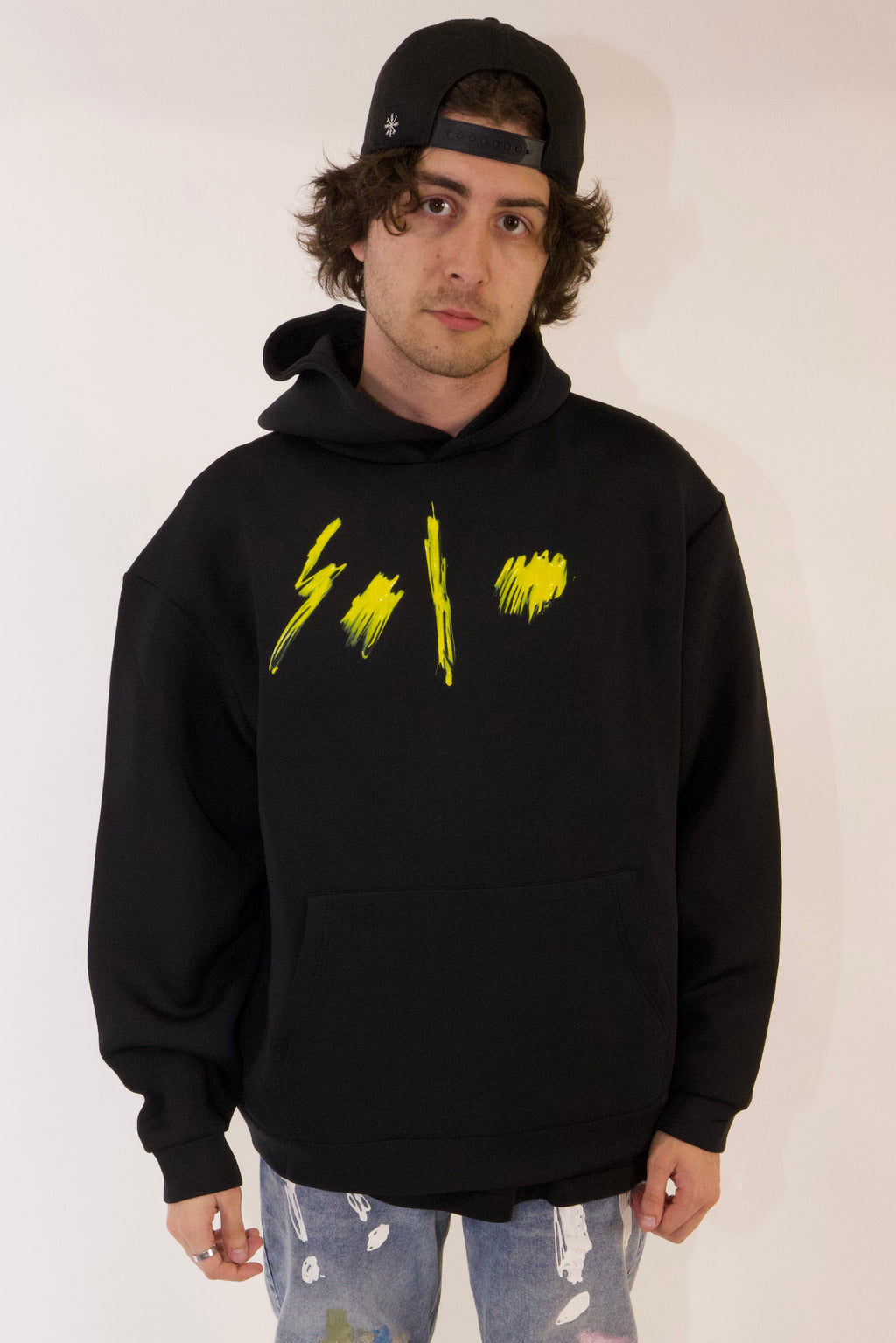 solo "ZAPPED" nylon hoodie (1 of 1)